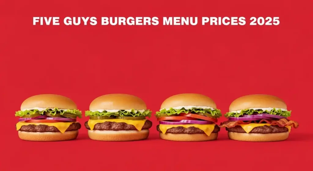Five Guys Burgers Menu Prices 