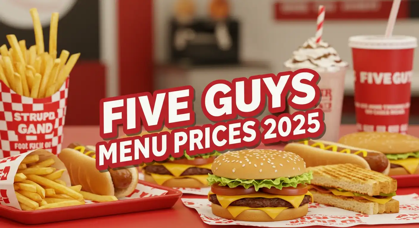 Five Guys Menu Price US